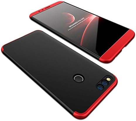 ITbEST 360 Degree Full Cover Double Dip Back Case For Honor 7 X - Black/Red
