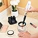 Complete Makeup Brush Cleaner and Dryer Kit by Alora Luxe - Electric Automated Spinner Cleaning Solution Tool - USB Rechargeable Brush Cleaner Machine with Color Removal Sponge: Bonus Makeup Brush