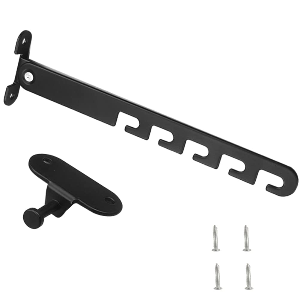 Lxoraziy Adjustable Position Casement Window Restrictor Latch, Lock Tilt Regulator for Windows, Child Lock Restrictor Catch for Aluminum, Wooden, Metal Window and Door(Black)