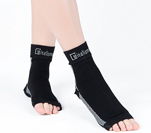 Vitalismo Plantar Fasciitis Socks Foot Care Compression Sock Sleeve with Arch &amp; Ankle Support and Heel Hugger Increases Circulation, Eases Swelling &amp; Acts Relieve Pain for Men &amp; Women S - XL size