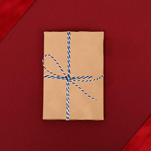 Maosifang 9 Rolls Christmas Twine Cotton 2 mm String Rope Cord for Gift Wrapping Arts Crafts Party Decorations Gardening Applications,9 Colors