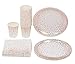 Juvale Rose Gold Polka Dot Party Supplies - 24-Piece Paper Plates, Napkins & Cups - Disposable & Durable Tableware - Coordinated Decor for Birthdays, Weddings, Bridal & Baby Showers