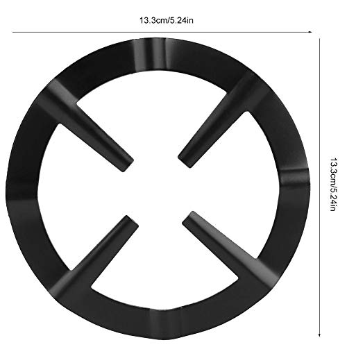 Universal Black Cast Iron Wok Support Ring Stove Trivets for Kitchen and Camping, Stove Rack, Moka Pot Holder for Gas Hob - Thumbnail 6