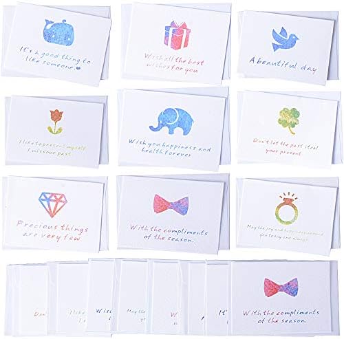 18枚入り メッセージカード 発売モデル ミニ ミニカード カラフル 封筒付き 結婚式 一言メッセージ付 シンプル