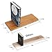 BAMTALK Floating Shelves Wall Mounted,Natural Bamboo Small 16 Inch Wall Shelves,Wood Rustic Decor Storage Hanging Bookshelves for Bathroom,Bedroom,Kitchen,Office,Farmhouse (Nature Color)