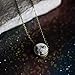 Customized My Moon Date Slide Necklace - How The Moon Looked On Your Birthday, Anniversary, and Other Special Dates