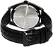 Casio Men's Core BEM121BL-7A Black Leather Quartz Watch with Silver Dial