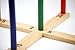Sports Festival Wooden Ring Toss Game Set Comes with 5 Colors and 5 Rope Rings Carrying Case Compact and Easy to Use Portable