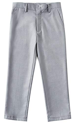 Visaccy Suits for Boys,Slim Fit Boys Suit Outfit for Toddler Kids Bathing Gray Size 3T