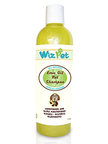 Itchy Dog Shampoo - All Natural Emu Oil Best for Dry, Sensitive and Itching Skin - Pleasant Fresh & Clean Scent - Soap Free Cleanser, Deodorizer and Moisturizer - Softens the Coat - Made in USA