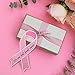 50 Pieces Breast Cancer Awareness Pink Paper Ribbon Breast Awareness Cutouts Breast Support Pink Cards Pink Wooden Clips and Pink Ribbon