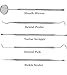 Dental Hygiene Kit Best for Personal Use Deep Tooth Cleaning - Calculus Plaque Remover Set - Scaler Instruments, Tartar Scraper, Tooth Pick, Mouth Mirror -Premium Stainless Steel 5pc Dentist Tools Set