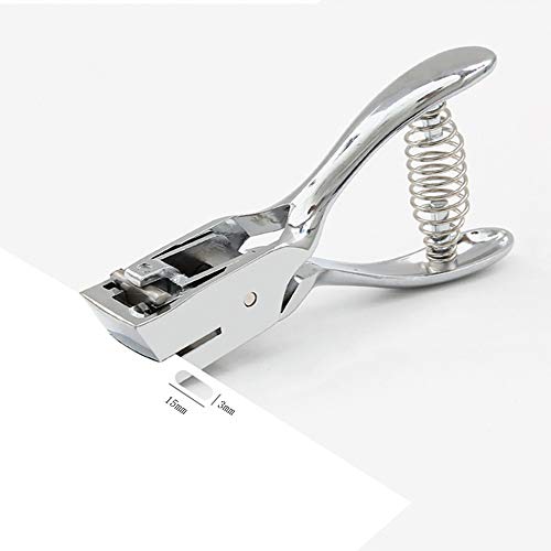 Alikeke Hand Held Steel Badge Slot Punching Tool for ID Card and Credentials