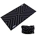Multifunctional Stretchable Sport & Casual Headwear, Headband Scarf Bandanna Headwrap Mask Neckwarmer & More 12-in-1, 6PC.New Black Series