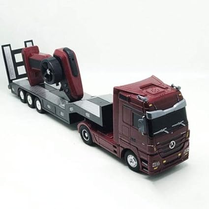 Amazon Co Jp Bsqs1 1 32 6 パス多機能リモートコントロールトレーラー玩具rcセミトレーラーリモートコントロールレッカー車 の幼児の子供の誕生日のための早期教育エンジニアリングトラクター建設のトラックのおもちゃ Color 赤 ホビー