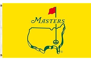 SALMOPHY Masters Tournament Flag Augusta National Golf Poster Tapestry 3x5ft for College Dorm Room Bedroom Wall Decor - Indoor and Outdoor Funny Party Banner Gift Yellow