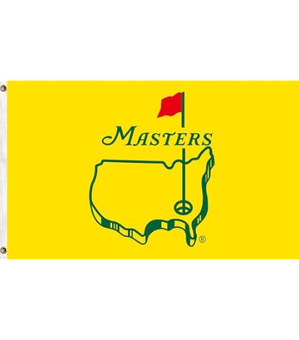 Masters Golf Turnier Flaggen-Poster – 90 X 152 Cm, Augusta Design | Wetterfest Für Drinnen & Draußen, Deko Für Zimmer, Party