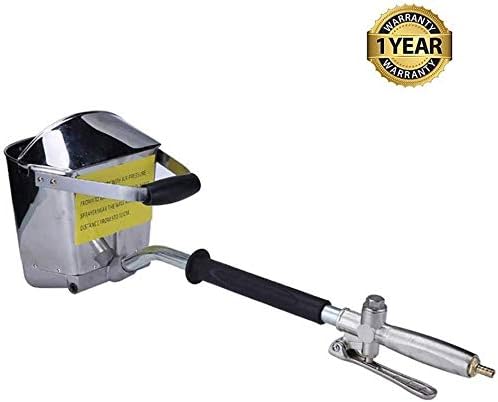 Kacsoo 4 Jet Plaster and Stucco Sprayer,Pneumatic Cement Mortar Gun with Cover for Painting Wall or Ceilings
