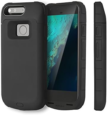 BEAOK Google Pixel Battery Case 4000mAh Rechargeable Juice Charging Case Portable Charger Extended Backup Power Cases Cover(Black)