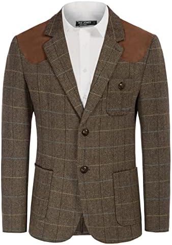 Historical Emporium Men's Norfolk Wool Blend Herringbone Tweed