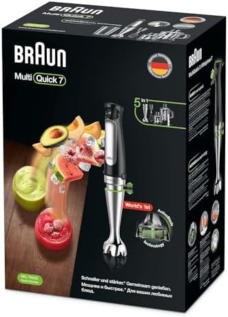 Braun MultiQuick Hand blender MQ7045X, Black, 1000W, Mixer