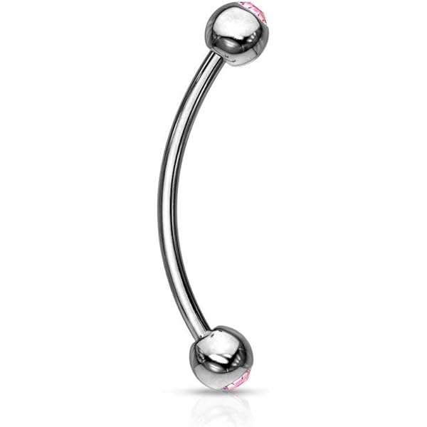 Amazon.com: Snake Eyes Tongue Ring Piercing 16G 14mm Surgical Steel :  Clothing, Shoes & Jewelry
