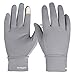HiCool Winter Gloves, Touch Screen Gloves Thermal Cycling Gloves Driving Gloves for Men and Women (Grey, LargeX-Larege)