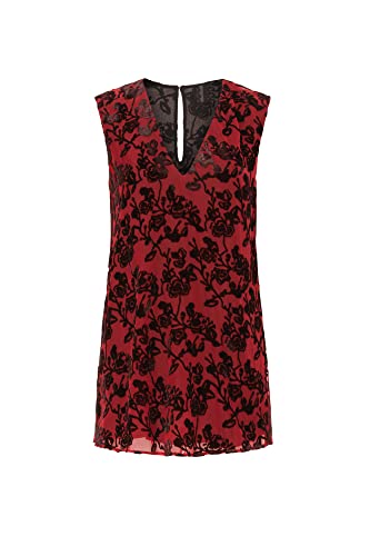 MARINA MOSCONE COLLECTIVE RTR DESIGN COLLECTIVE RED PRINTED TOP, RED, 6