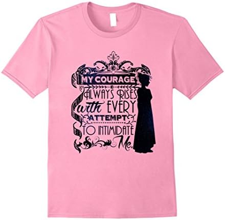 Men's My Courage Always Rises Every Attempt to Intimidate Me Tee 3XL Pink