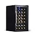 NewAir Wine Cooler and Refrigerator, 28 Bottle Freestanding Wine Chiller Fridge, Black with Glass Door, AW-280E