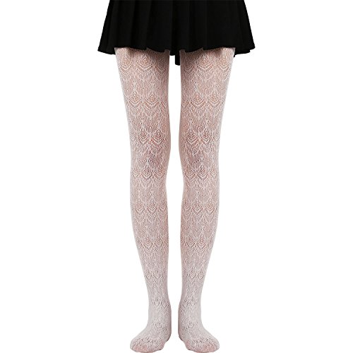 Satinior Hollow Out Legging Knitted Patterned Tights