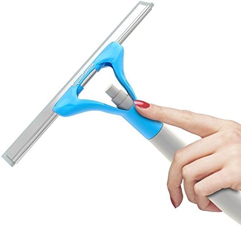 Squeegee for Window, Shower and Car Glass - Built in Spray Bottle - for Bathroom &amp; Home