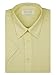 Marquis Men's Short Sleeve Solid Dress shirt - All Sizes - Colors (XL (17.5), Soft Butter)