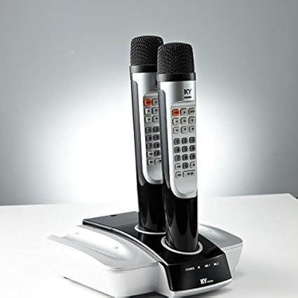 Kumyoung Khm 600 Home Party Portable Korean Karaoke Singing Machine System 2 Wireless Microphone Included Korean Edition