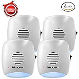 Hoont Indoor Plug-in Ultrasonic Pest Repeller with Night Light - Pack of 4 - Eliminate All Rodents and Insects [UPGRADED VERSION]