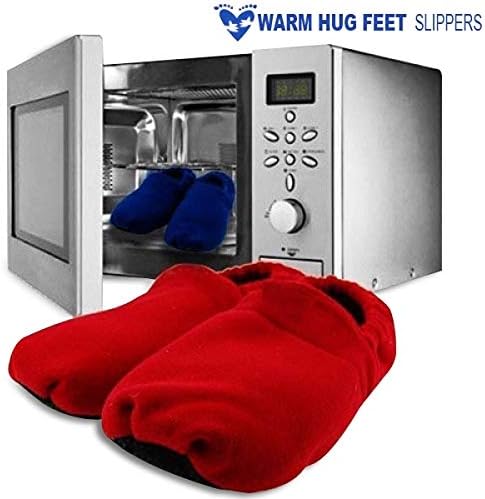 Heated Slippers to go in the microwave Red