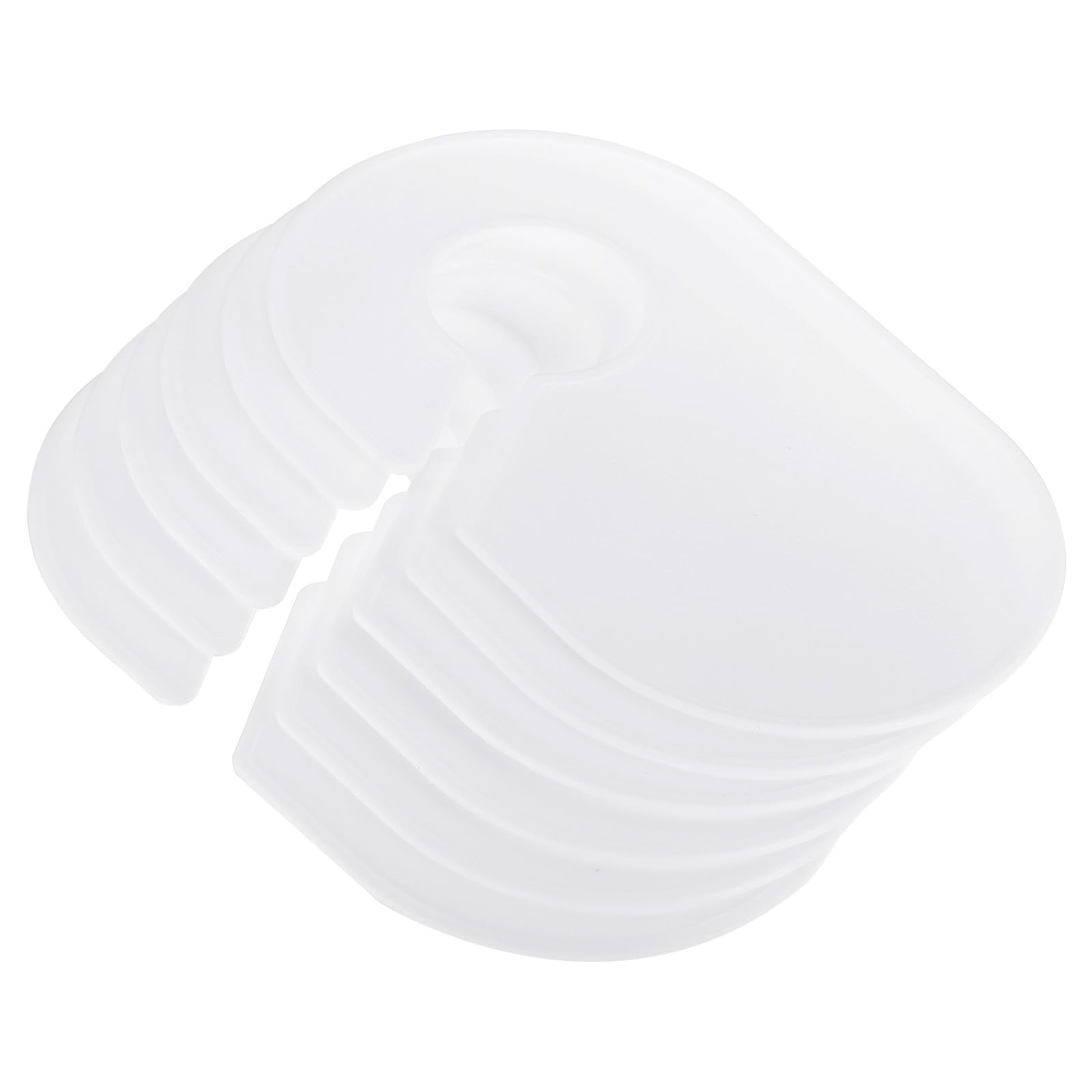 PATIKIL Clothes Dividers, 12 Pack Closet Clothing Rack Size Dividers Blank Labels Sorting Rectangular Separator for Closet Wardrobe, White