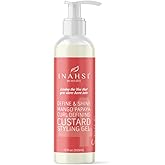 Inahsi Define & Shine Mango Papaya Curl Defining Custard | Curl Defining Custard for Men, Women, or Kids with Curly Hair | Hair Products for Naturally Curly Hair 12oz | Made in the USA