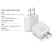 Eaglewood Certified 5W 1A USB Power Wall Charger with 3 Feet / 1 Meter Lightning to USB Cable (2 Pack)