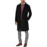 LONDON FOG Men's Top Coat - Classic Fit Winter Coat, Signature Wool-Blend Men’s Overcoat, (Regular & Big-Tall Sizes)