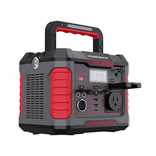 Estación de alimentación portátil PowerSmart de 288 Wh, batería de litio de respaldo con salida de CA de onda sinusoidal pura de 120 V/330 W, generador solar (panel solar no incluido) para exteriores, camping, viajes, caza, apagón Estación de alimentación portátil PowerSmart de 288 Wh, batería de litio de respaldo con salida de CA de onda sinusoidal pura de 120 V/330 W, generador solar (panel solar no incluido) para exteriores, camping, viajes, caza, apagón