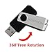 KOOTION 10PCS 8GB USB 2.0 Flash Drive Memory Drive Swivel Memory Stick Flash Memory Black