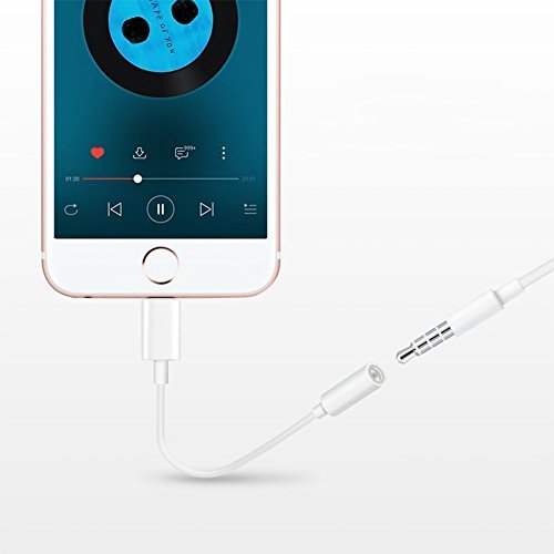 image for my-handy-design iPhone Headphone Adapter, Compatible with iPhone 7/7Pl