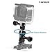 Gurmoir Aluminum Alloy 360 Degree Rotation Ball Joint Mount Swivel Arm Mount For Gopro HERO 7/Hero 6/Hero 5/HERO (2018)/ 5 4 Session/ Hero 4 3/ YI and More Action Cameras