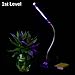 Topbest LED Grow Light 5W Adjustable 3 Level Red & Blue Light Dimmable Clip Desk Grow Lights Lamp Bulb Clamp Flexible Gooseneck 360 Degree for Indoor Plants Hydroponic Garden Greenhouse (Red & Blue)