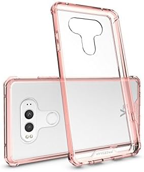 LG V20 clear case,HYYGEDeal [Scratch Resistant] PC+TPU Arylic Crystal clear Transparent Bumper [Drop-Shockproof] Cell Phone case for LG V20-pink