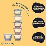 Vital Baby Nourish Store & Wean Pots 60ml 6 Pack Leakproof Biodegradable view 4