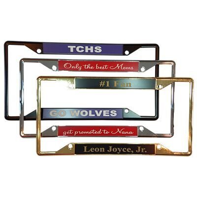Custom License Plate 4 Hole Frame Personalize On Line Now