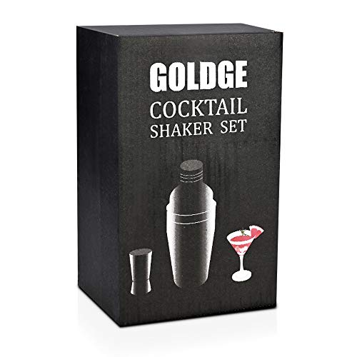 GOLDGE 2 Bargeschirr, 11-teilig, Cocktail-Shaker, Edelstahl, Bar-Werkzeug-Set – Bild 8