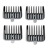 Andis Attachment Set 4 Snap On Combs #04640 Fits Outliner Ii Square Blade Only